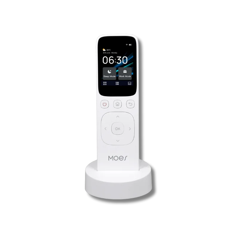 ریمۆتی مۆبایلی تویا بە شاشەی زیرەک بە ڕەنگی سەرخ لەژێر سوورەوە