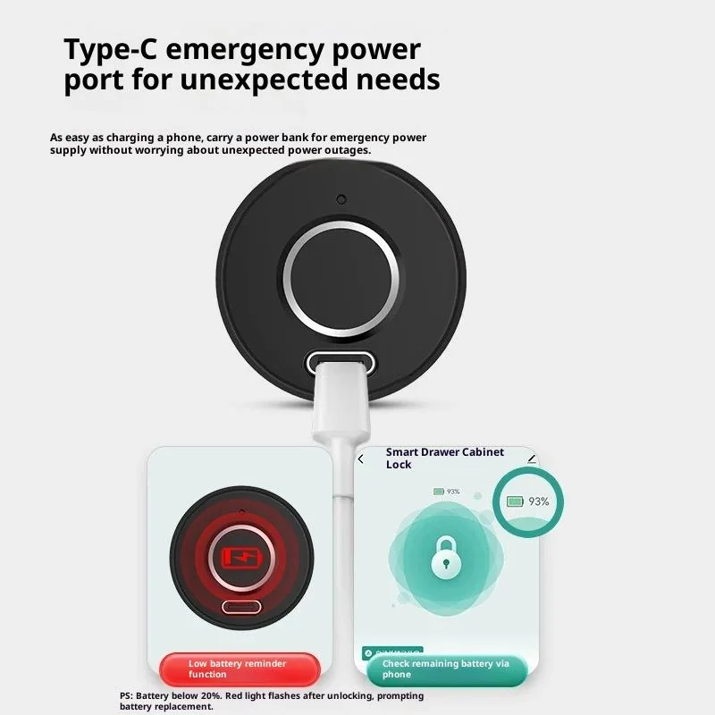 قەفڵی دەستە ڕەشەی پەنجە بە ئەنقەست سمارت - 6