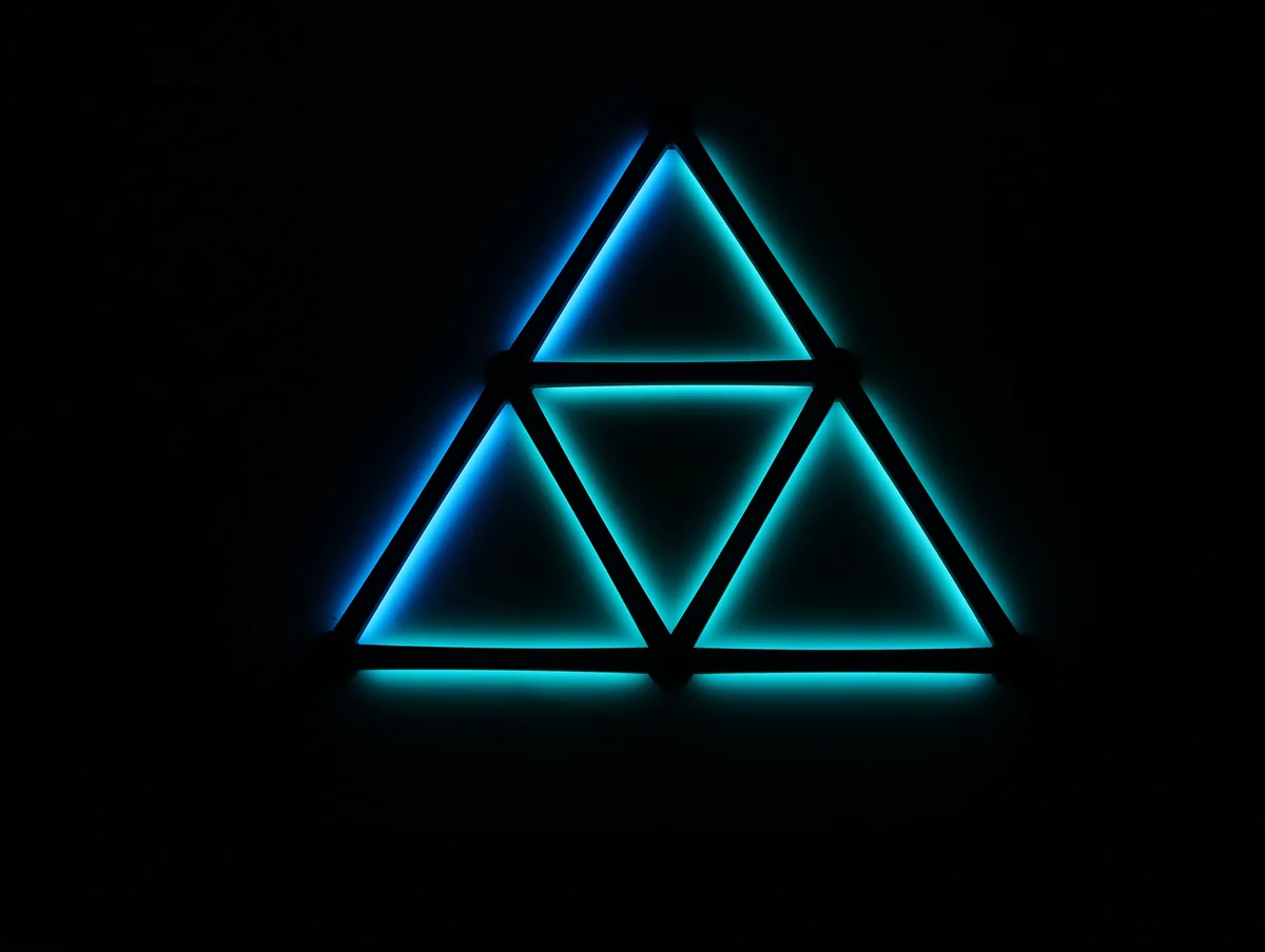 ئەنارە لاوەکی دیواری RGBIC درێژایی 24 سم جەستەی ڕەش بلوتوثی زیرەک / کەمپەک 12 پارچە