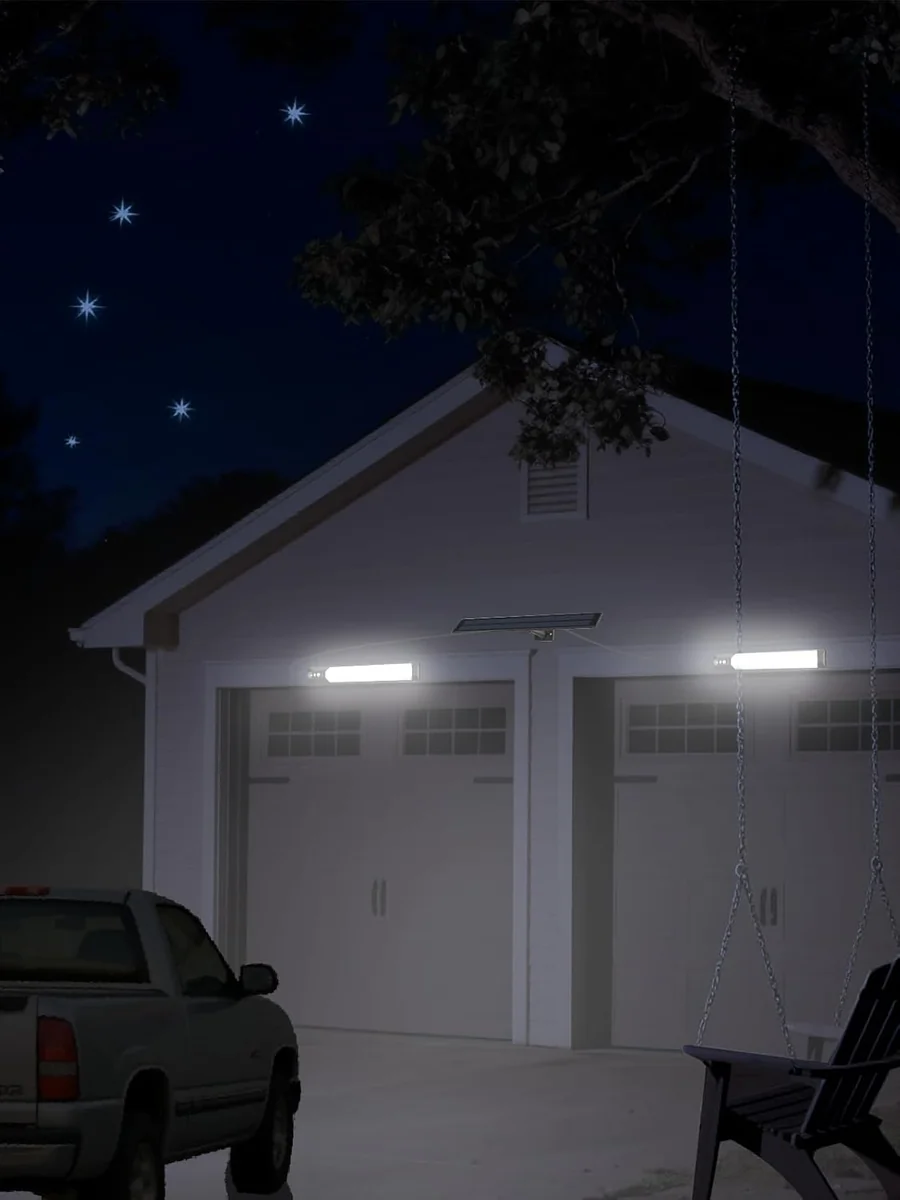 چراغی شارژکردنی دو ڕەنگ ئەمێرجەنسی درێژای ٣٨ سم بە پەڕەی وزەی خۆر و ڕیمۆت - 5