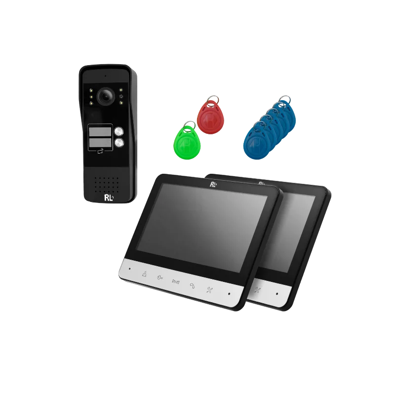 ئینتەرکەم شاشەی 7 ئینچ (ژمارە 2) بۆ دوو خانووە بە دەستگای دەرەکیی بەرگری لە باران