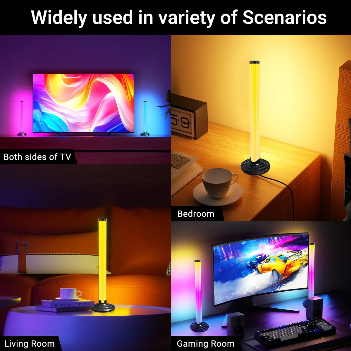 ستاندی ڕێژەیی RGBIC زیرەک (جۆر) پۆرتی USB درێژایی 27 سم - 6