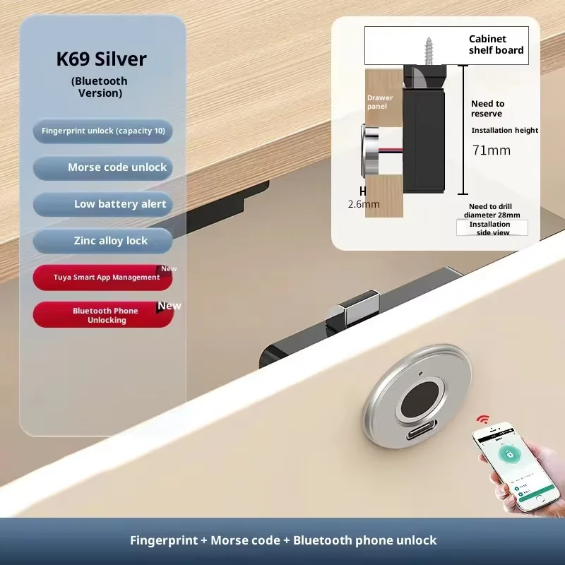 قەفڵی دەستە ڕەشەی پەنجە بە ئەنقەست سمارت - 8