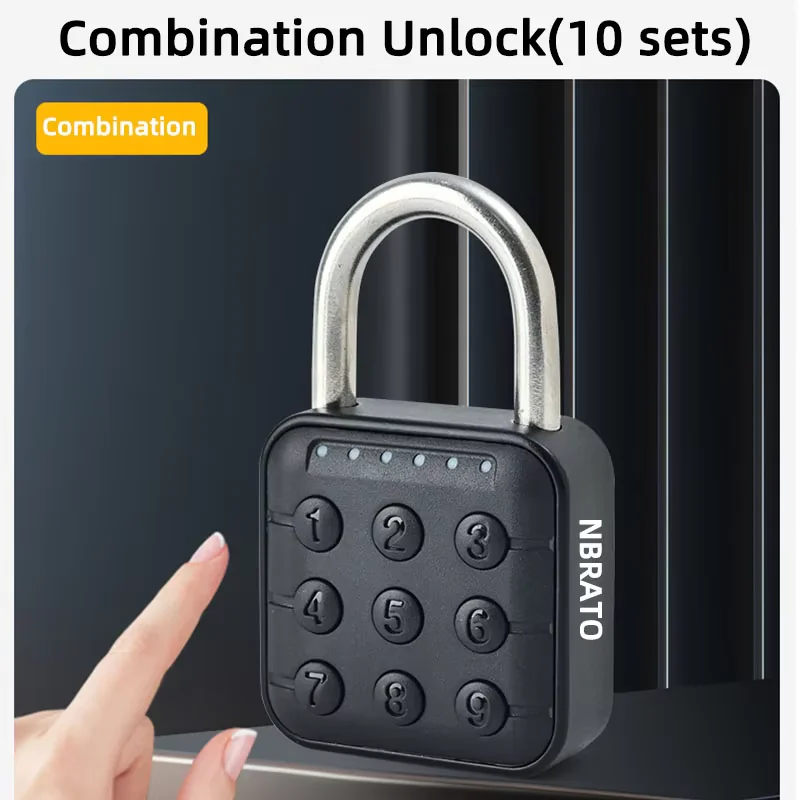 قەفڵی دەرگای زیرەکی بچوک تویا پەنجە پەڕکردن padlock - 14