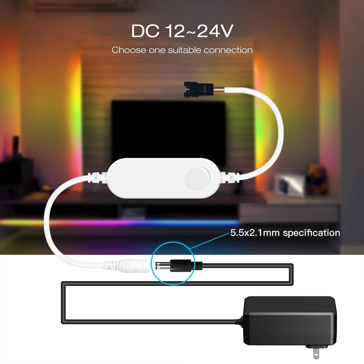 کۆنترۆڵی RGBIC سمارت ESP8266 مینی WLED سپی - 6