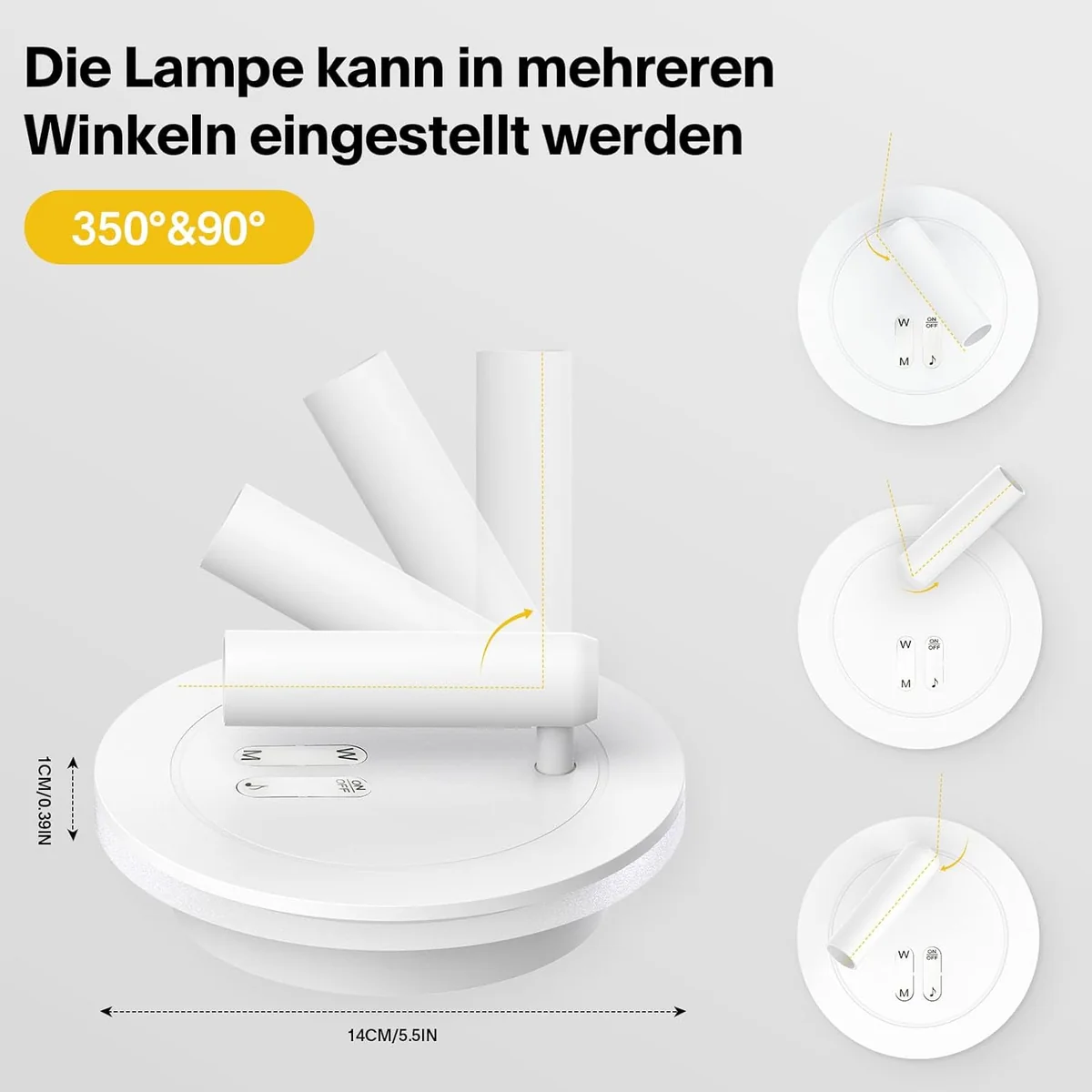 ئەڵەد جداری شێوە دائری ڕووناکاری RGB بە سپۆت لایت ڕووناکاری خۆر سمارت تویا - 8