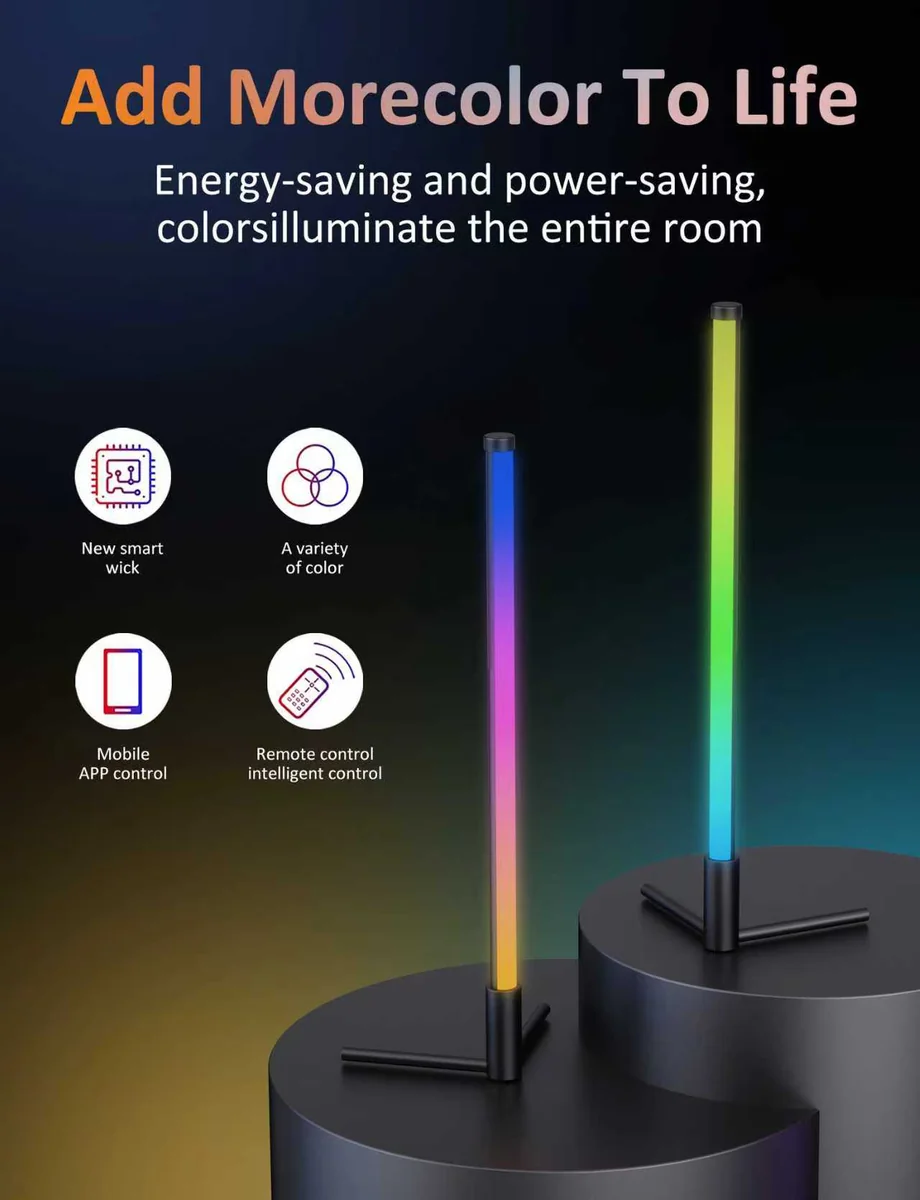 مێزی سەر ڕێگەی كۆنەی RGBIC زیرەك درێژایی 40 سم - 5