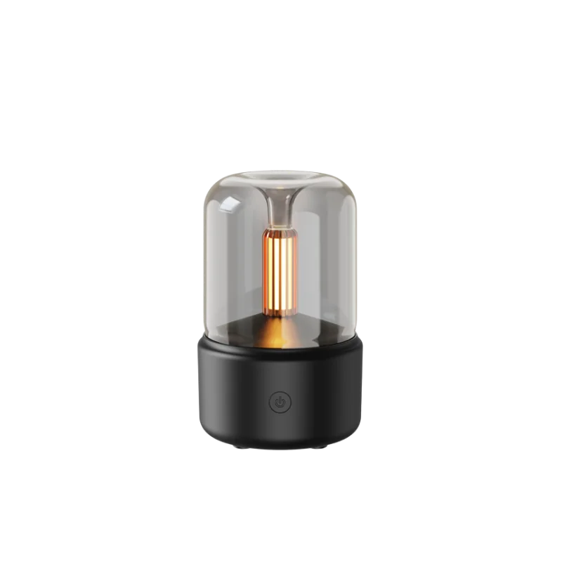 مبخرة سیلندری لە شێوەی شمعەوە بە ڕووناکی