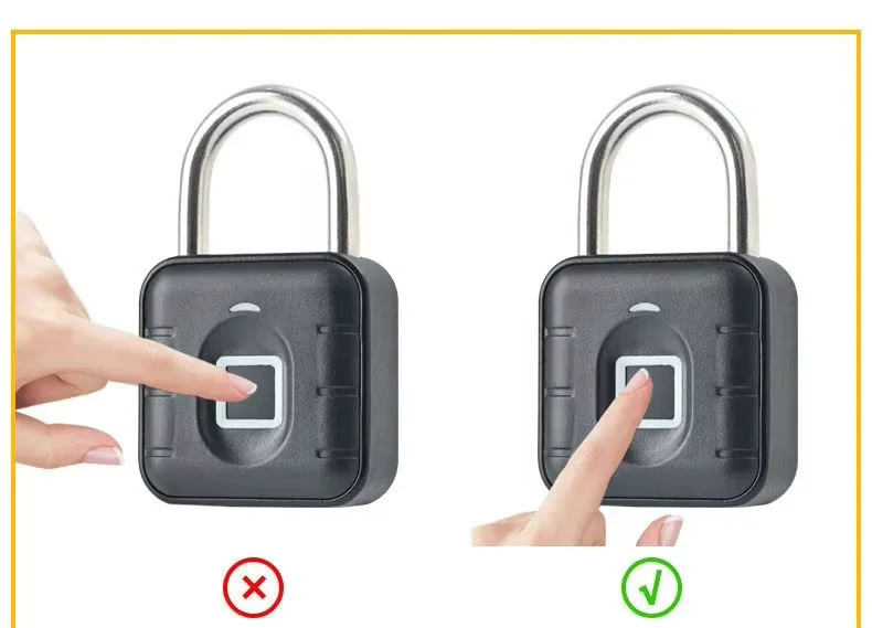 قەفڵی دەرگای زیرەکی بچوک تویا پەنجە پەڕکردن padlock - 4
