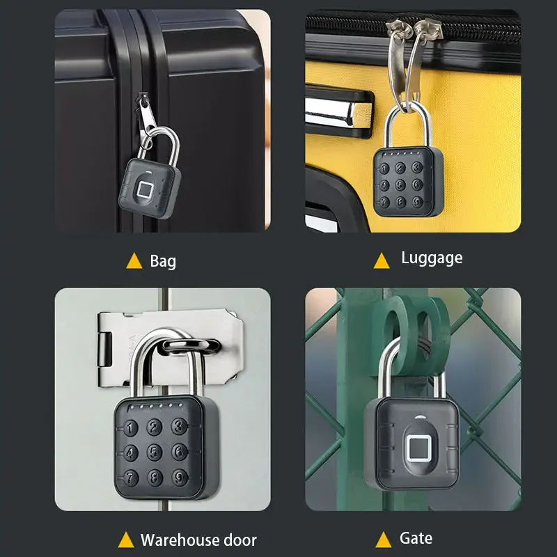قەفڵی دەرگای زیرەکی بچوک تویا پەنجە پەڕکردن padlock - 10