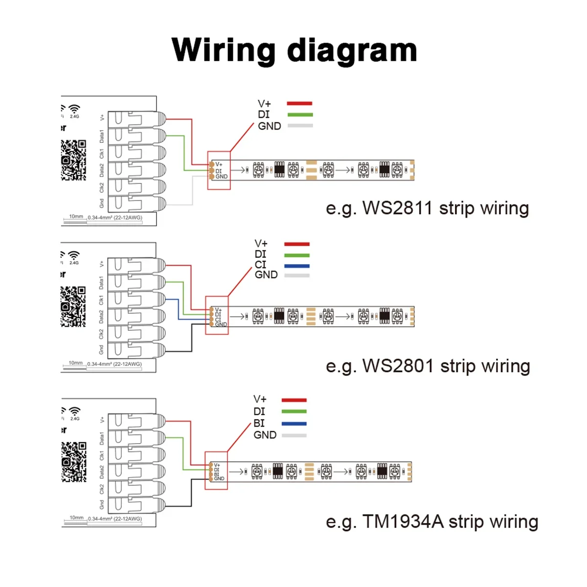 کۆنتڕۆڵی بڵاوکردنەوەی RGBIC+CCT زیرەک SPI تویا 15 ئەمپێر - 6