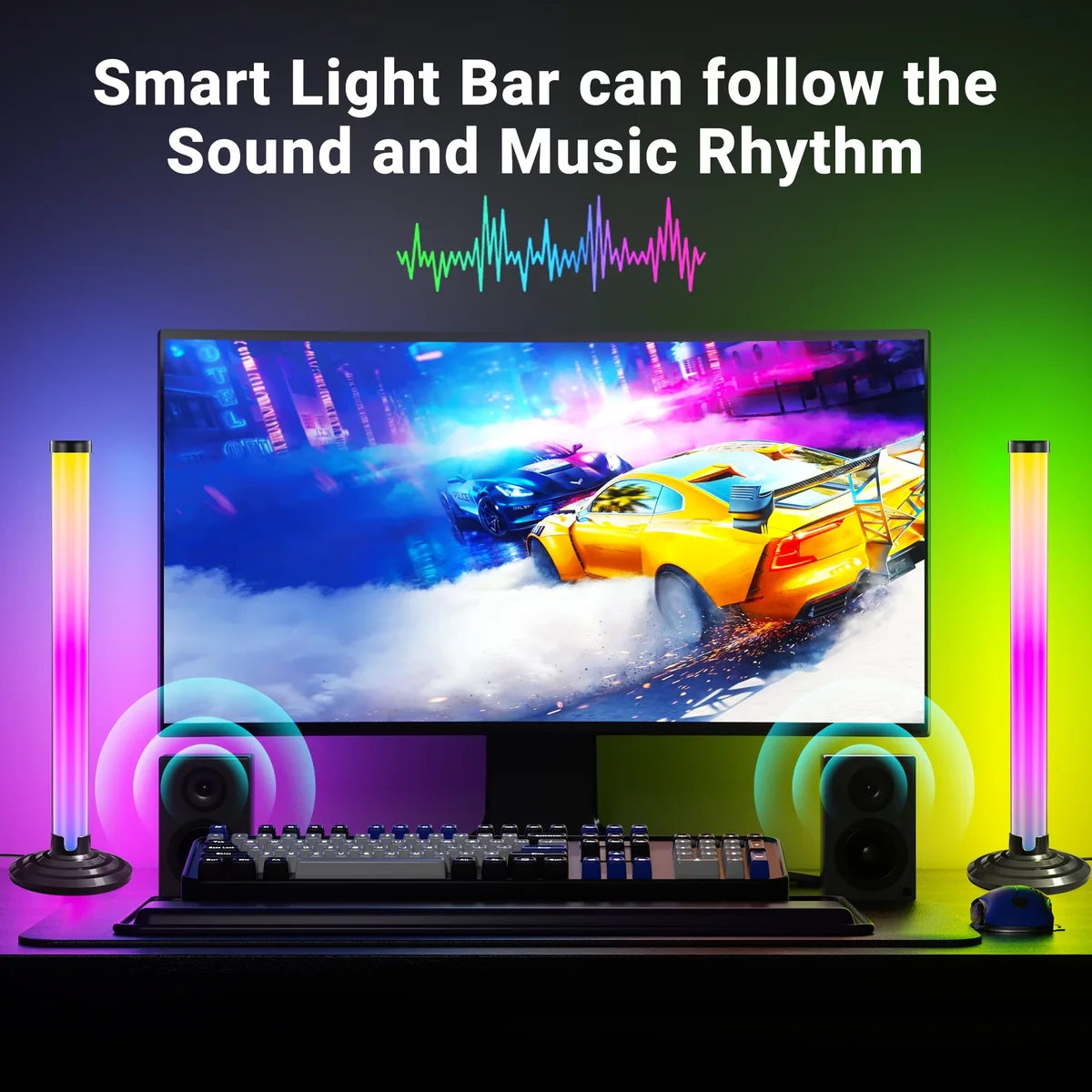 ستاندی ڕێژەیی RGBIC زیرەک (جۆر) پۆرتی USB درێژایی 27 سم - 5