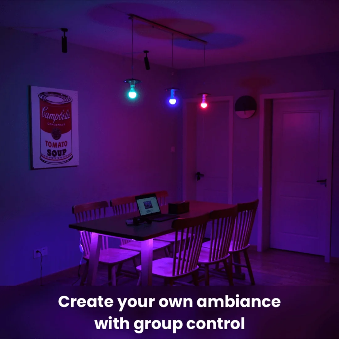 مصباح RGB+CCT سمارت 9 وات تویا بلوتوث - 4