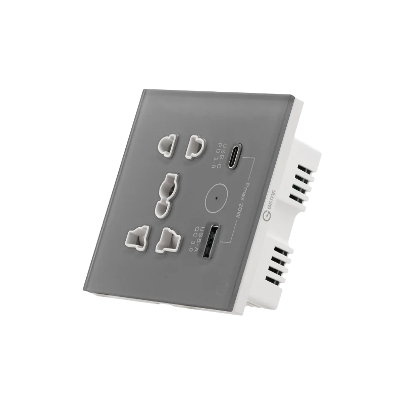 سويچ بڵەك سمارت جۆكەر بە USB - ڕەنگی سوورەیی