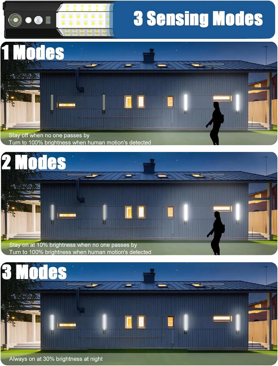 چراغی شارژکردنی دو ڕەنگ ئەمێرجەنسی درێژای ٣٨ سم بە پەڕەی وزەی خۆر و ڕیمۆت - 3